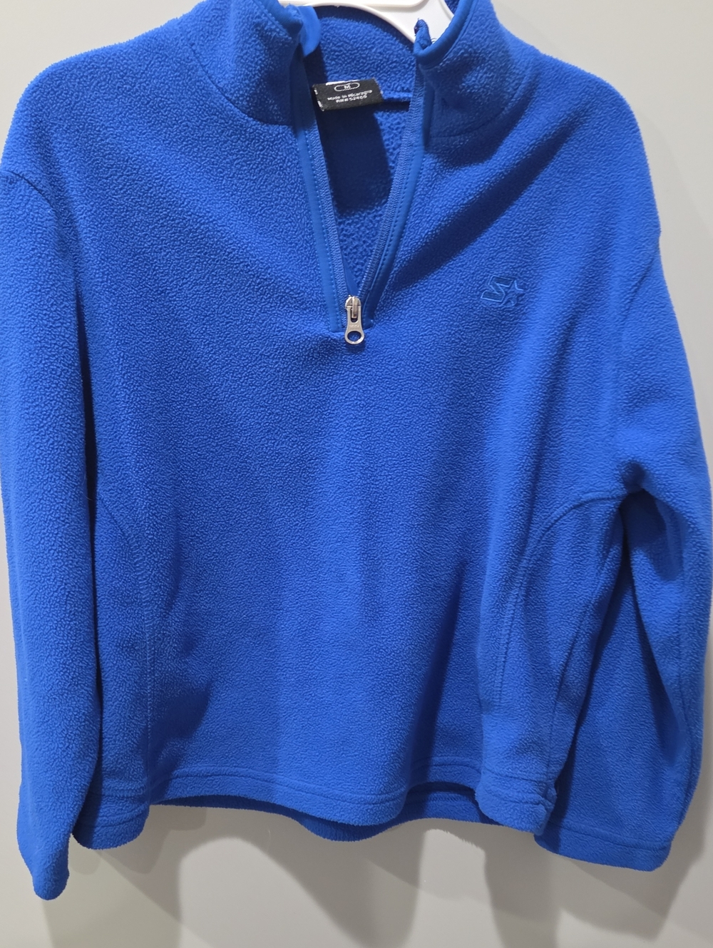 STARTER Blue Kids Half-Zip Fleece Pullover